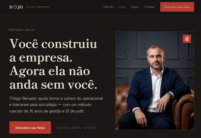 Site e materiais de Thiago Benador